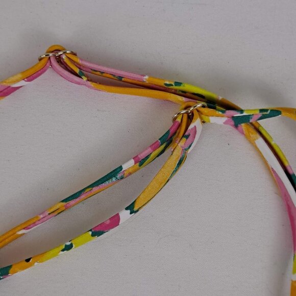 Anne Cole Size Large Orange Floral Tankini Top Adj Straps Removable Padding NWT - Picture 4 of 15